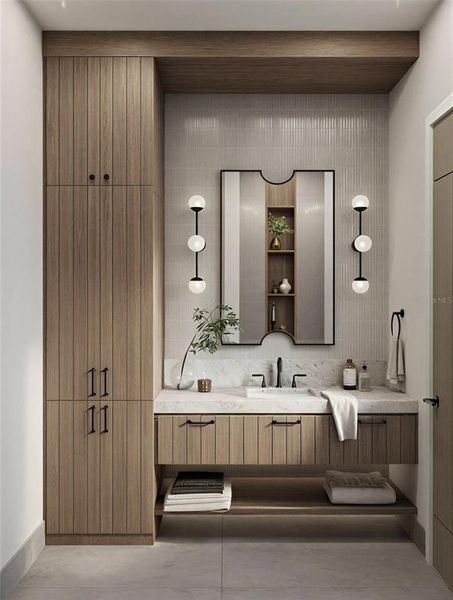 Furnished interior view inside a new home in Lake Sheen Sound, Orlando (Image 9).