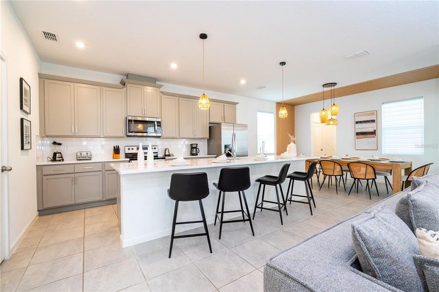 Furnished interior view inside a new home in , Kissimmee (Image 64).