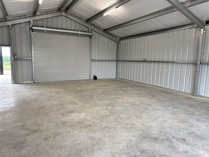 2 roll doors-north and south