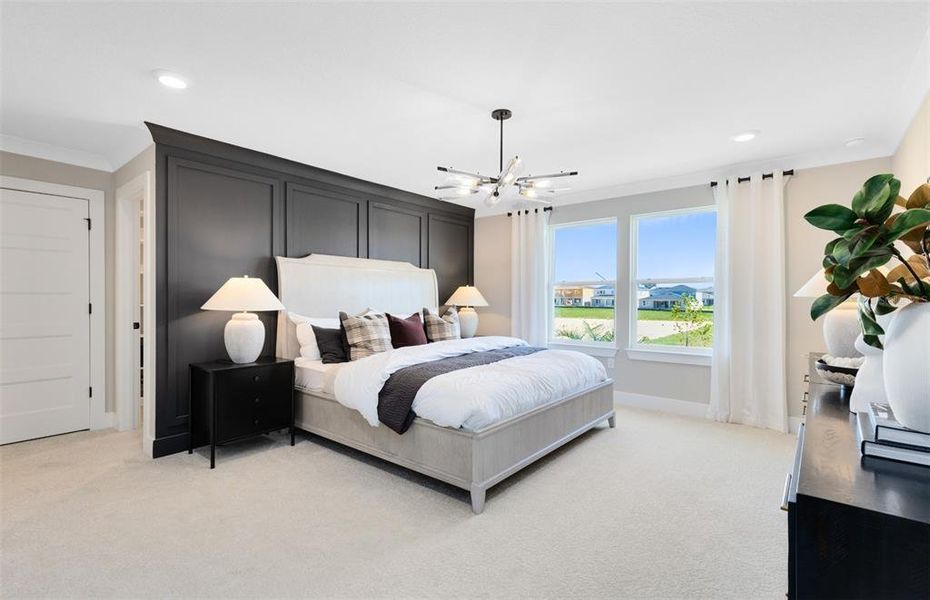 Furnished interior view inside a new home in Parkside Trails, Clermont (Image 32).