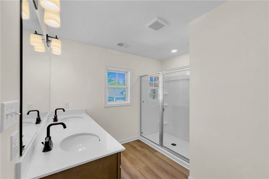 Furnished interior view inside a new home in Brownstone Park, Easley (Image 8).