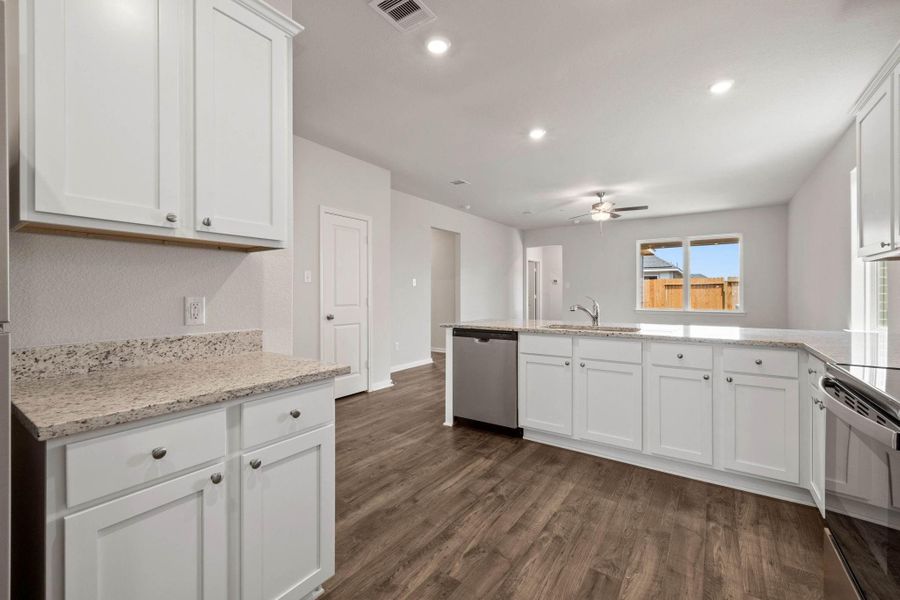 Furnished interior view inside a new home in Vacek Country Meadows, Richmond (Image 2).