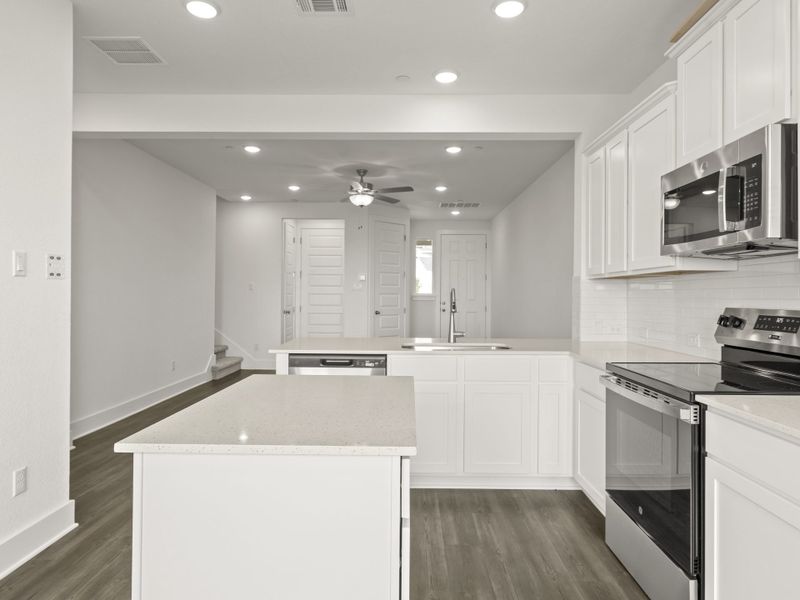 Furnished interior view inside a new home in Avery Centre, Round Rock (Image 7).