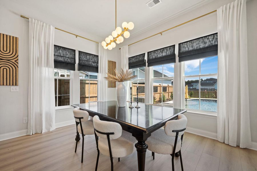 Furnished interior view inside a new home in , Summerville (Image 7).