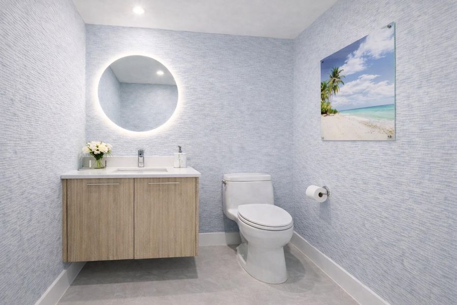 Virtually Staged Powder room Virtually Staged Powder room