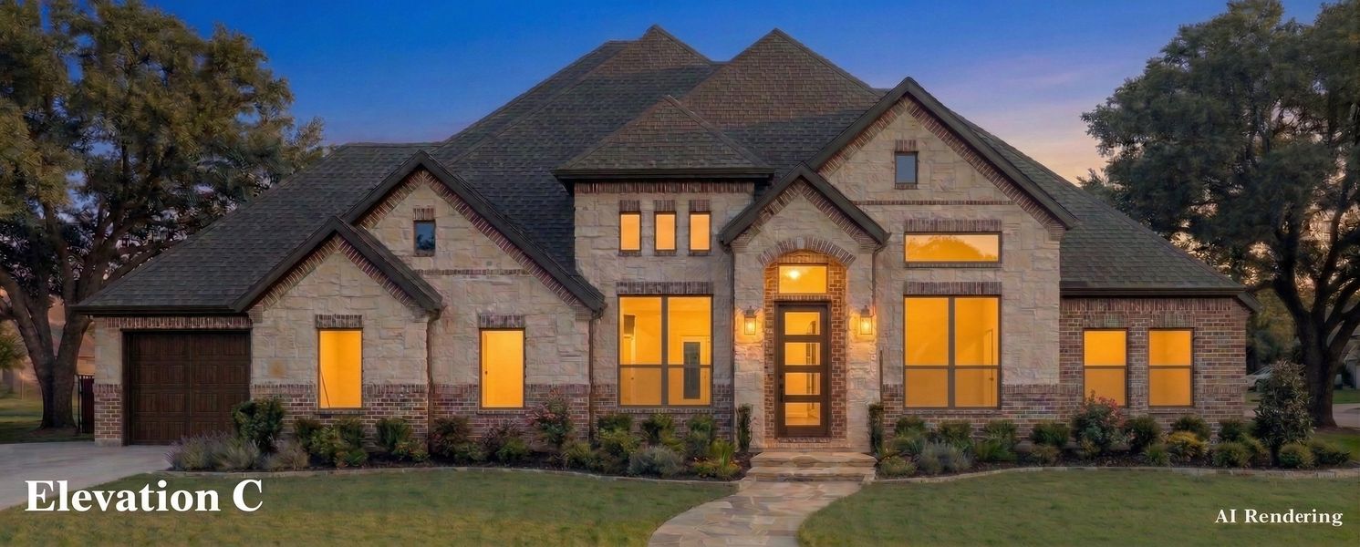 Representative exterior photo of a completed home built from the Margaret by Altura Homes in Talbott Estates, Howe, TX (Image 8).