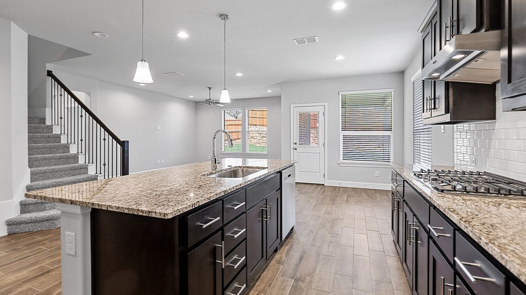 Furnished interior view inside a new home in Eagle Creek, Denton (Image 8).