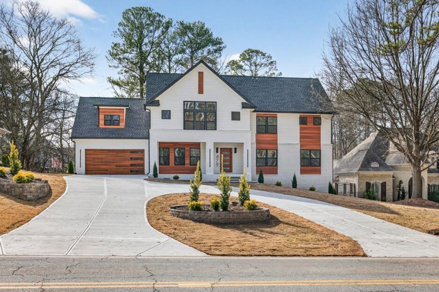 Front exterior of a new home in , Norcross, GA, highlighting curb appeal (Image 25).