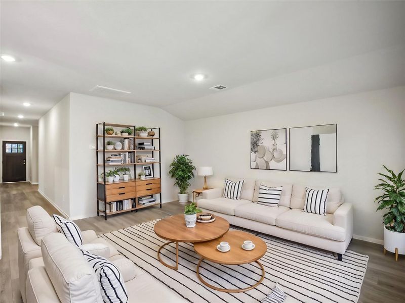 Photo is not of the actual home, but is an inspirational photo of builder’s model home and may depict options, furnishings, and/or decorator features that are not included