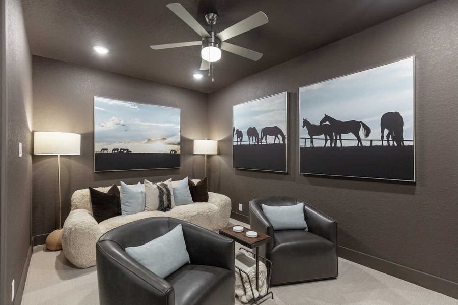 Representative Entertainment Room - some options shown