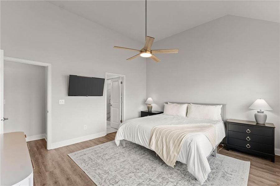 Furnished interior view inside a new home in , Homer (Image 15). Furnished interior view inside a new home in , Homer (Image 15).