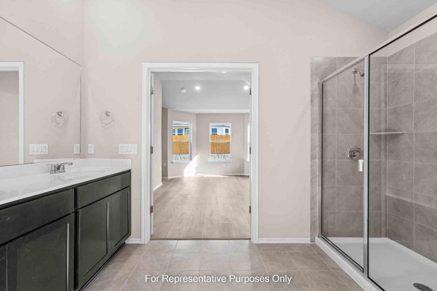 Furnished interior view inside a new home in Marble Creek Crossing, Austin (Image 4).