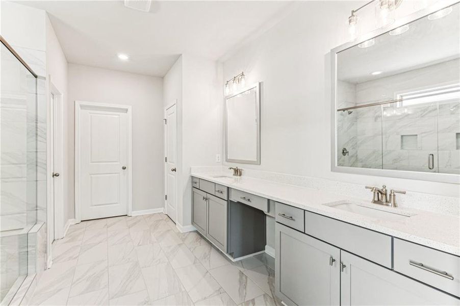 Furnished interior view inside a new home in , Flowery Branch (Image 31). Furnished interior view inside a new home in , Flowery Branch (Image 31).