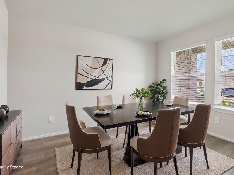 Furnished interior view inside a new home in Riviera Pines - Premier Series, Huffman (Image 6).