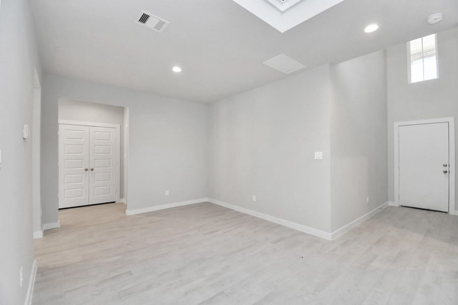 Craft enduring memories with loved ones around the table! This roomy dining area boasts stylish flooring, personalized paint, and is conveniently situated next to the family room and kitchen, fostering an open and inclusive ambiance. Sample photo of completed home with similar floor plan. Actual colors and selections may vary. Craft enduring memories with loved ones around the table! This roomy dining area boasts stylish flooring, personalized paint, and is conveniently situated next to the family room and kitchen, fostering an open and inclusive ambiance. Sample photo of completed home with similar floor plan. Actual colors and selections may vary.
