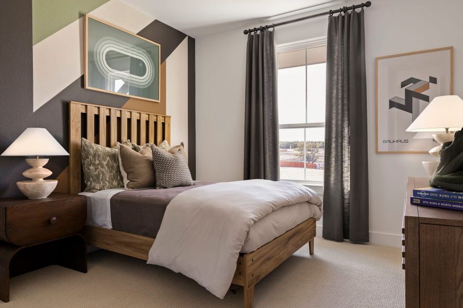 Furnished interior view inside a new home in Lariat, Liberty Hill (Image 37).