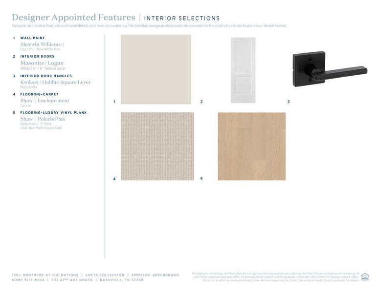 Sample of building materials used in homes in The Nations, Nashville (Image 8).