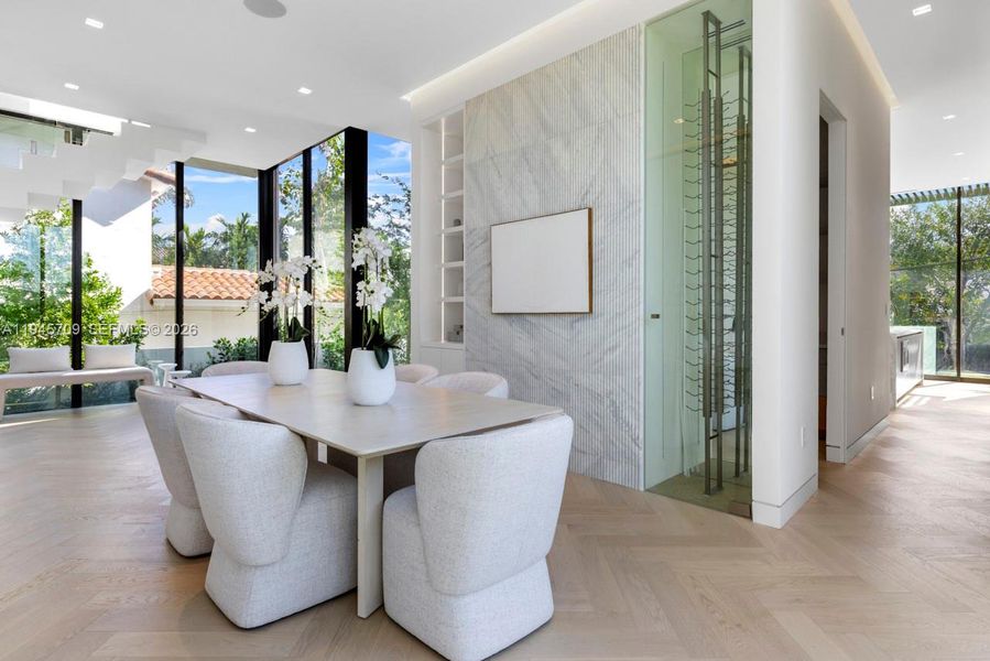 Furnished interior view inside a new home in , Miami Beach (Image 18).
