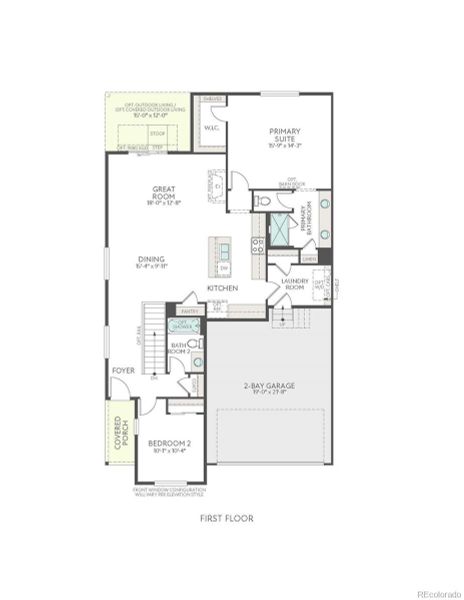 2D floor plan layout of this home in , Berthoud, CO (Image 4).