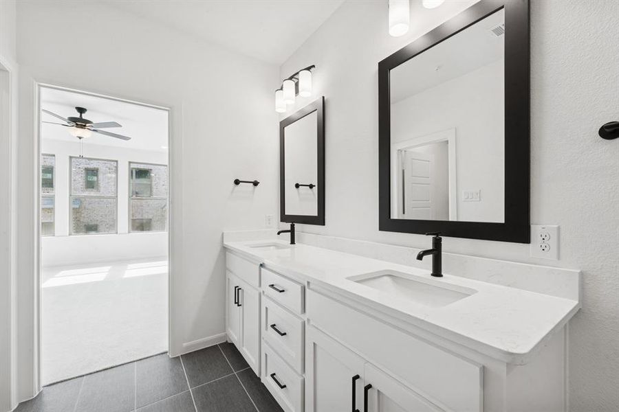 Furnished interior view inside a new home in Hillside at Las Colinas, Irving (Image 8).