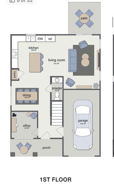 2D floor plan layout of this home in , Cherryville, NC (Image 2).