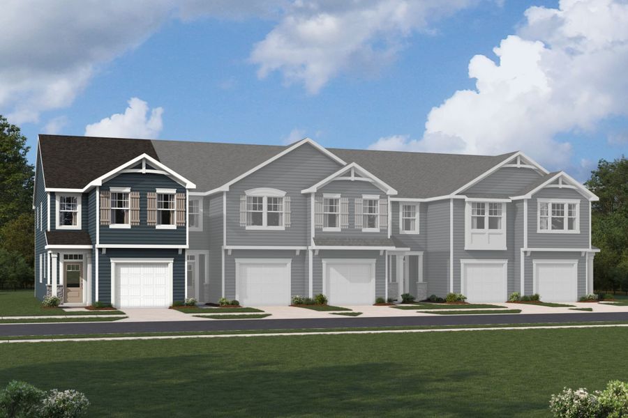 Representative exterior photo of a completed home built from the Amira End by Mattamy Homes in Hedgecliff Townes, Kannapolis, NC (Image 11).