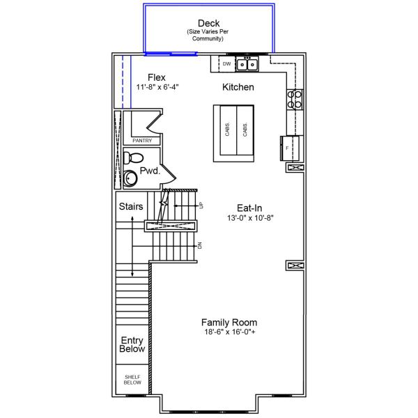 2D floor plan layout of this home in Sweetbrier, Durham, NC (Image 3).