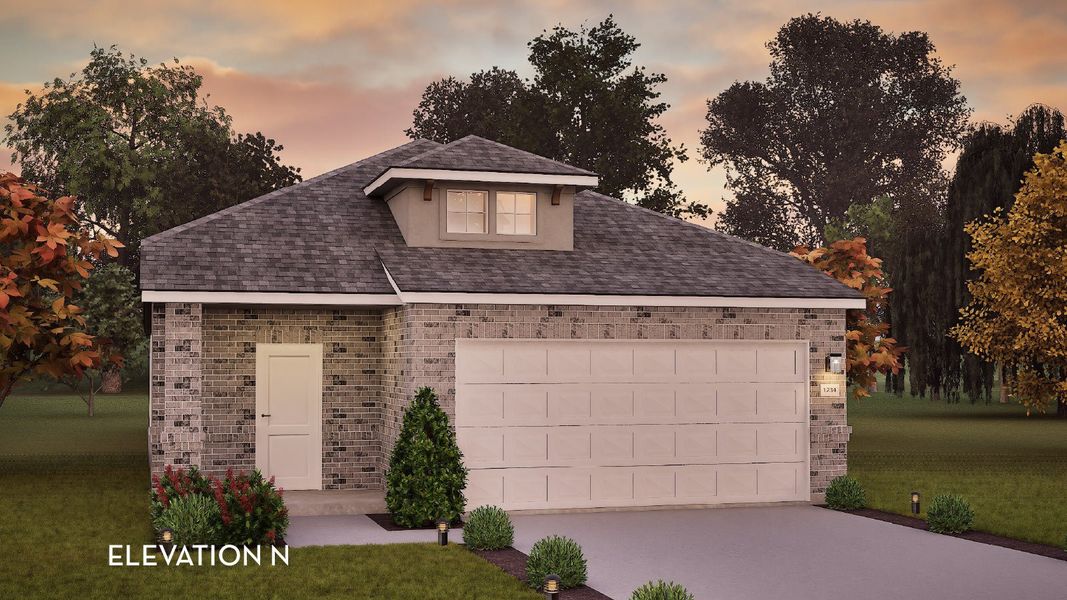 Representative exterior photo of a completed home built from the Hazel by CastleRock Communities in Cool Water, Jarrell, TX (Image 5).