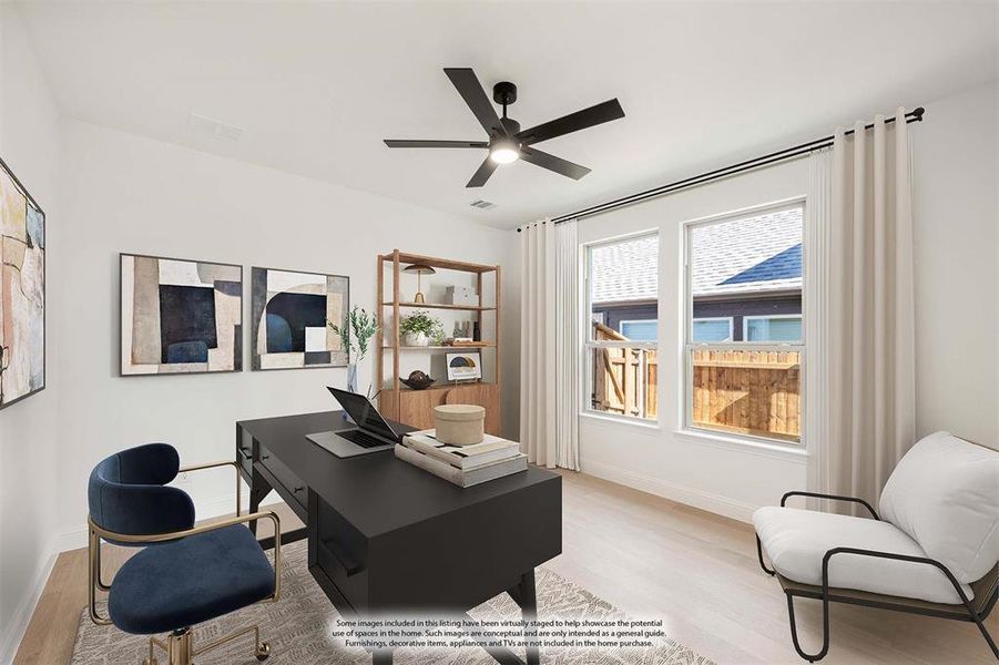 Furnished interior view inside a new home in Willow Wood, McKinney (Image 6).