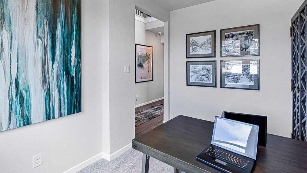 Furnished interior view inside a new home in Bridge Creek 45s and 50s, Cypress (Image 9).
