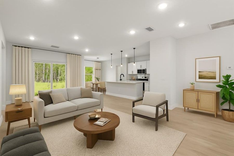 Furnished interior view inside a new home in , Ocala (Image 3).