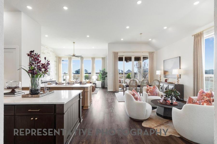 Furnished interior view inside a new home in Cross Creek West, Fulshear (Image 8).