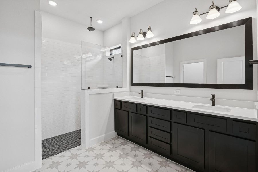 Furnished interior view inside a new home in Grange - Reserve Collection, Katy (Image 16).