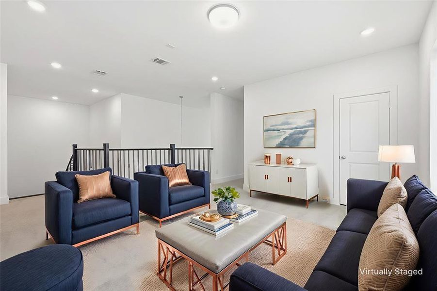 Furnished interior view inside a new home in Windsong Ranch 61' Series, Prosper (Image 15).