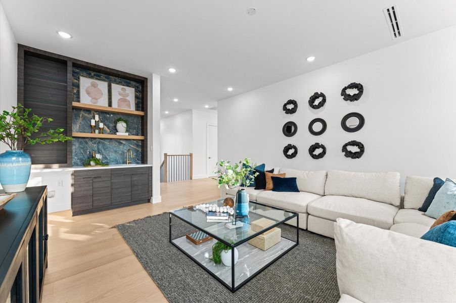 Furnished interior view inside a new home in , Houston (Image 18).