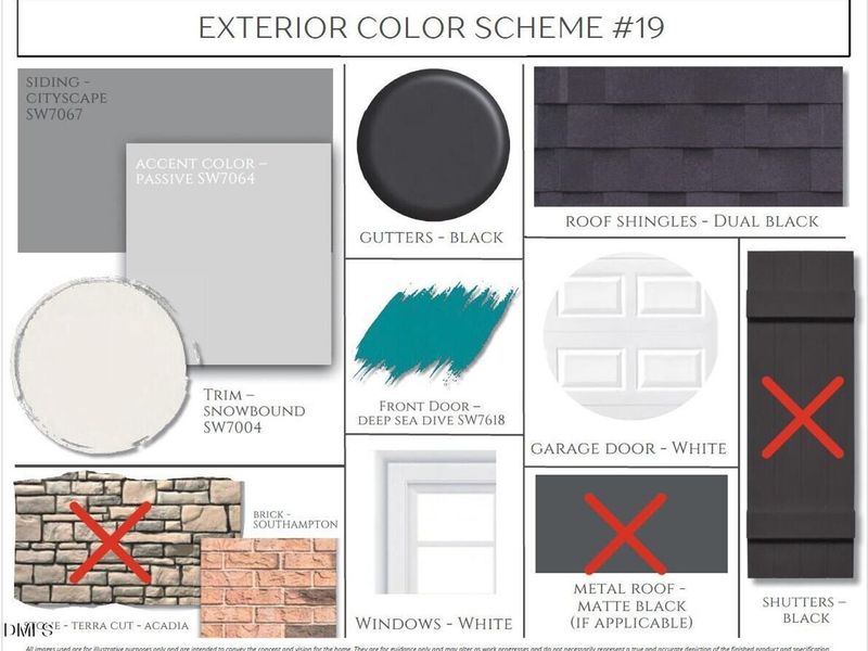 Sample of building materials used in homes in Sage on North Main, Wake Forest (Image 12).