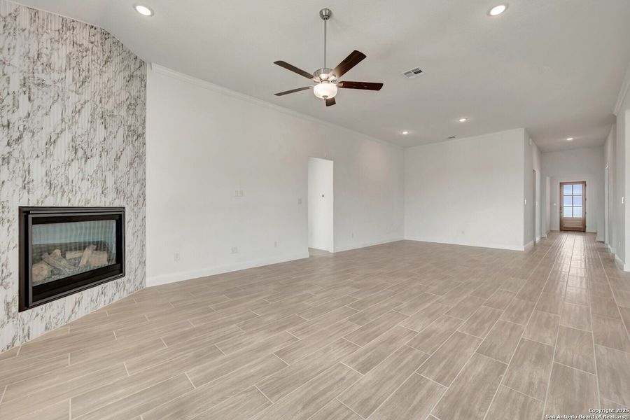Spacious, unfurnished interior of a new home in Preserve at Annabelle Ranch, San Antonio (Image 40). Spacious, unfurnished interior of a new home in Preserve at Annabelle Ranch, San Antonio (Image 40).