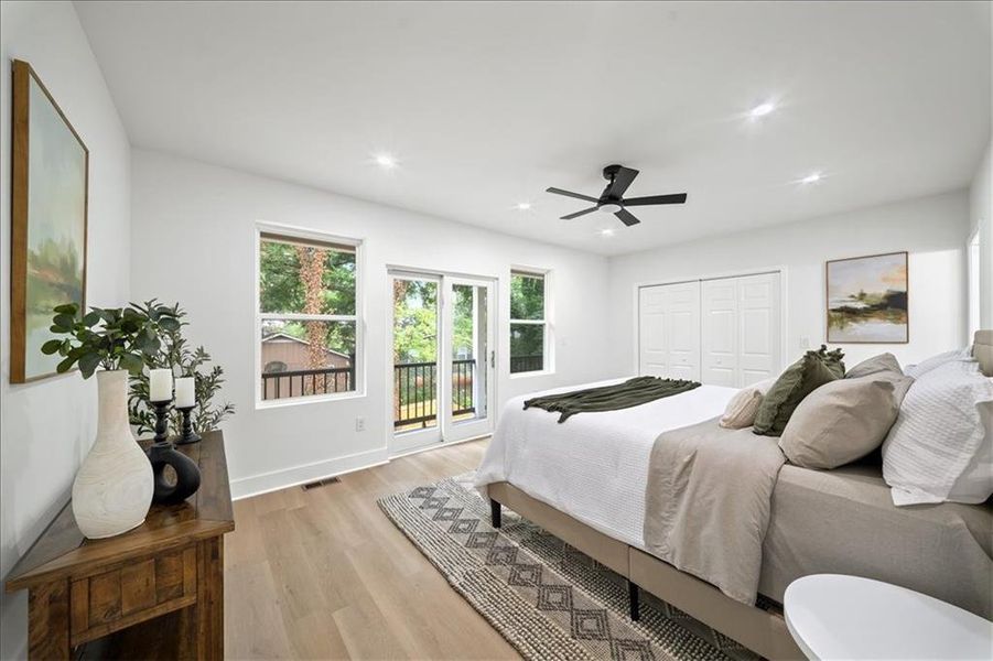 Furnished interior view inside a new home in , Atlanta (Image 30).