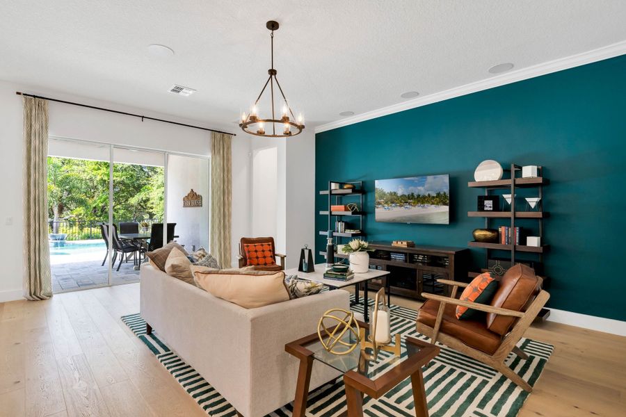 Representative furnished interior of a home built from the Eliot by Rockwell Homes in Northlake at Ovation, Winter Garden (Image 16). Representative furnished interior of a home built from the Eliot by Rockwell Homes in Northlake at Ovation, Winter Garden (Image 16).