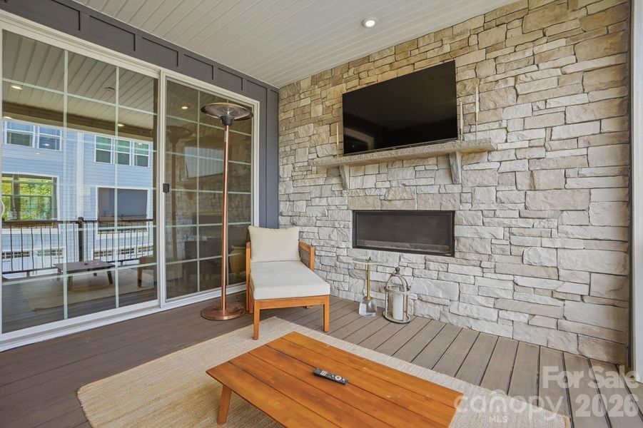 Exterior details and patio area of a home in Bailey Mills, Matthews (Image 25).