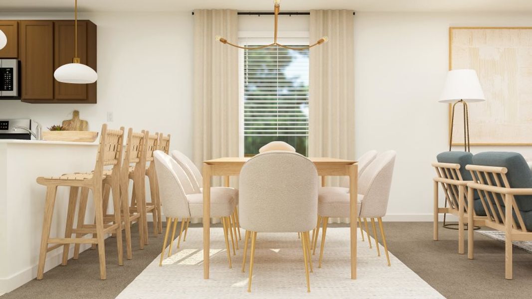 Dining Room Kitchen View