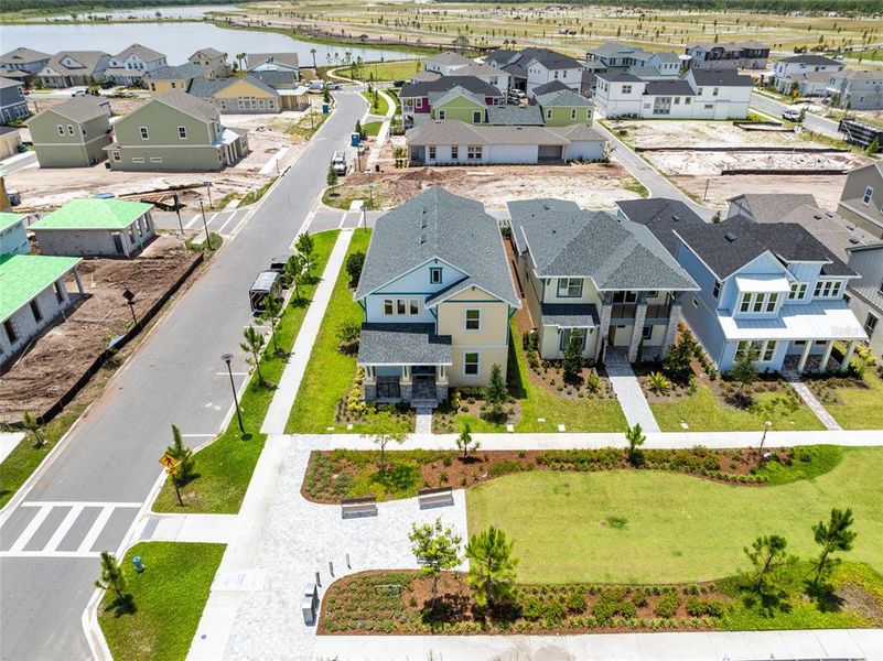 Front exterior of a new home in , Orlando, FL, highlighting curb appeal (Image 27).