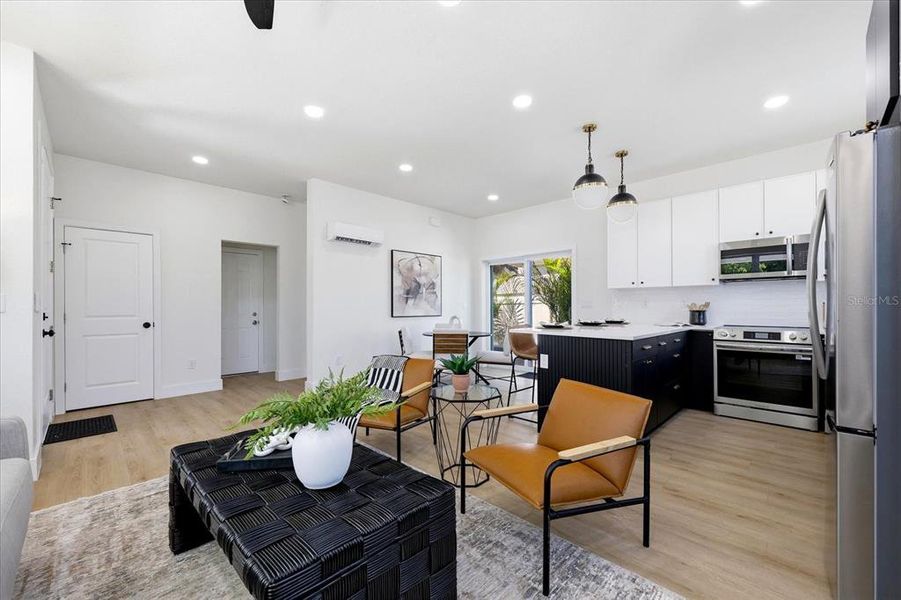 Furnished interior view inside a new home in , St. Petersburg (Image 16).