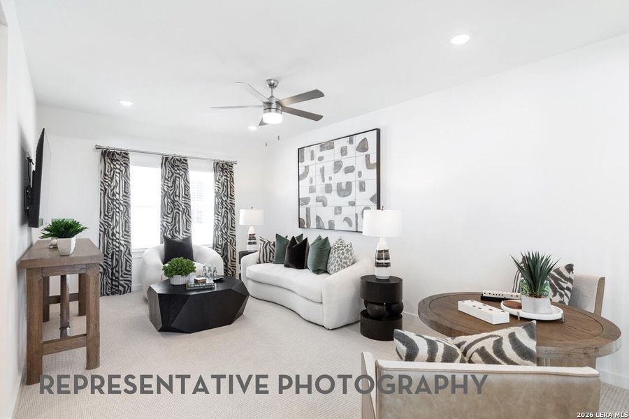 Furnished interior view inside a new home in The Ranches at Creekside, Boerne (Image 14).