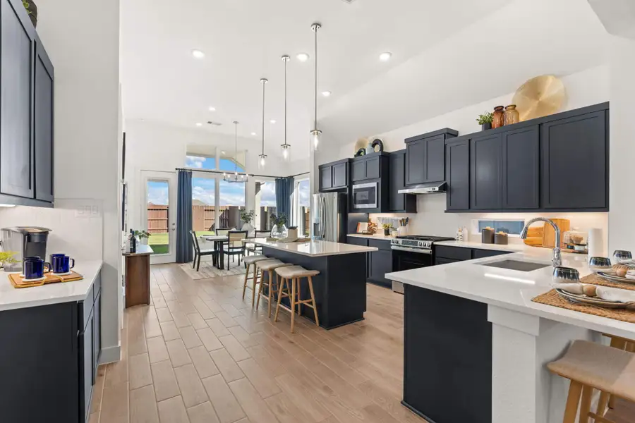Furnished interior view inside a new home in Mulberry Farms, Santa Fe (Image 11).