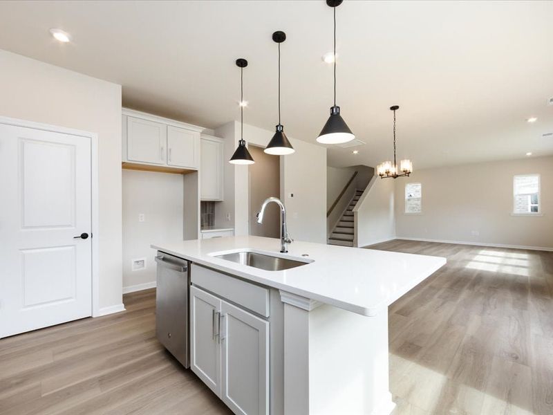 Furnished interior view inside a new home in Alton Creek, Mint Hill (Image 10).