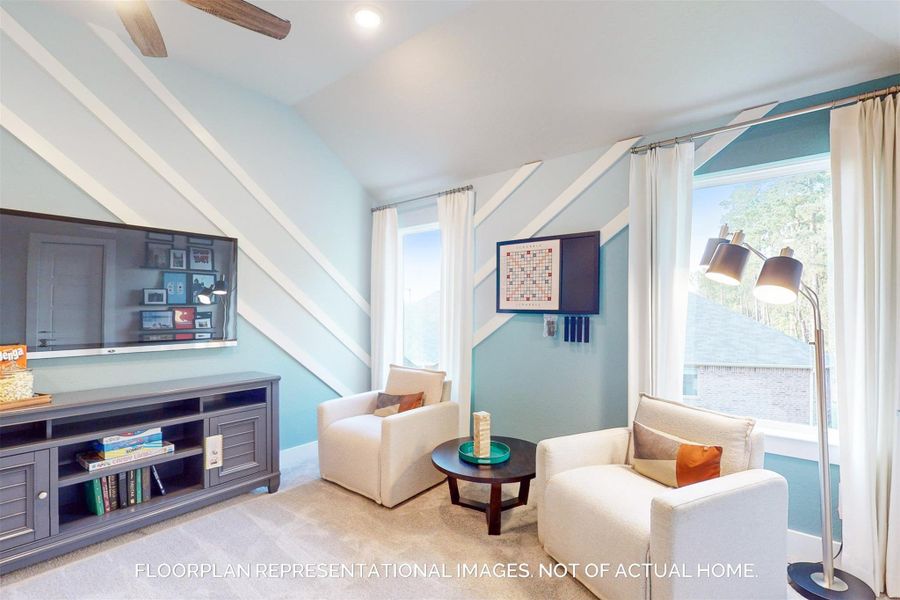 Furnished interior view inside a new home in Lone Star Landing, Montgomery (Image 7).