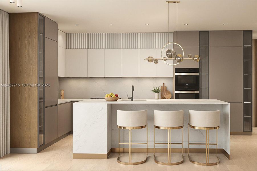 Furnished interior view inside a new home in , Fort Lauderdale (Image 7).