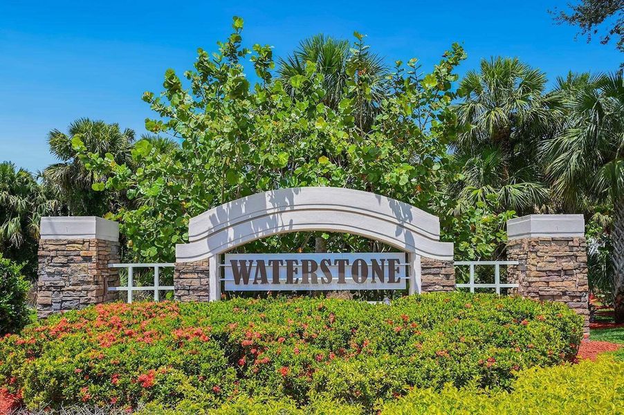 Front exterior of a new home in Waterstone Villas, Fort Pierce, FL, highlighting curb appeal (Image 17). Front exterior of a new home in Waterstone Villas, Fort Pierce, FL, highlighting curb appeal (Image 17).