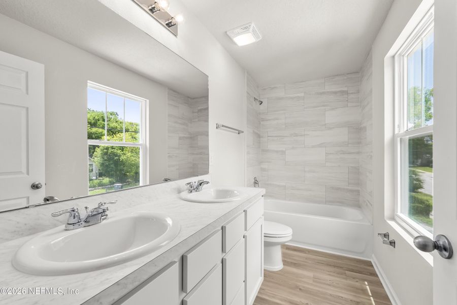 Furnished interior view inside a new home in , Jacksonville (Image 11).